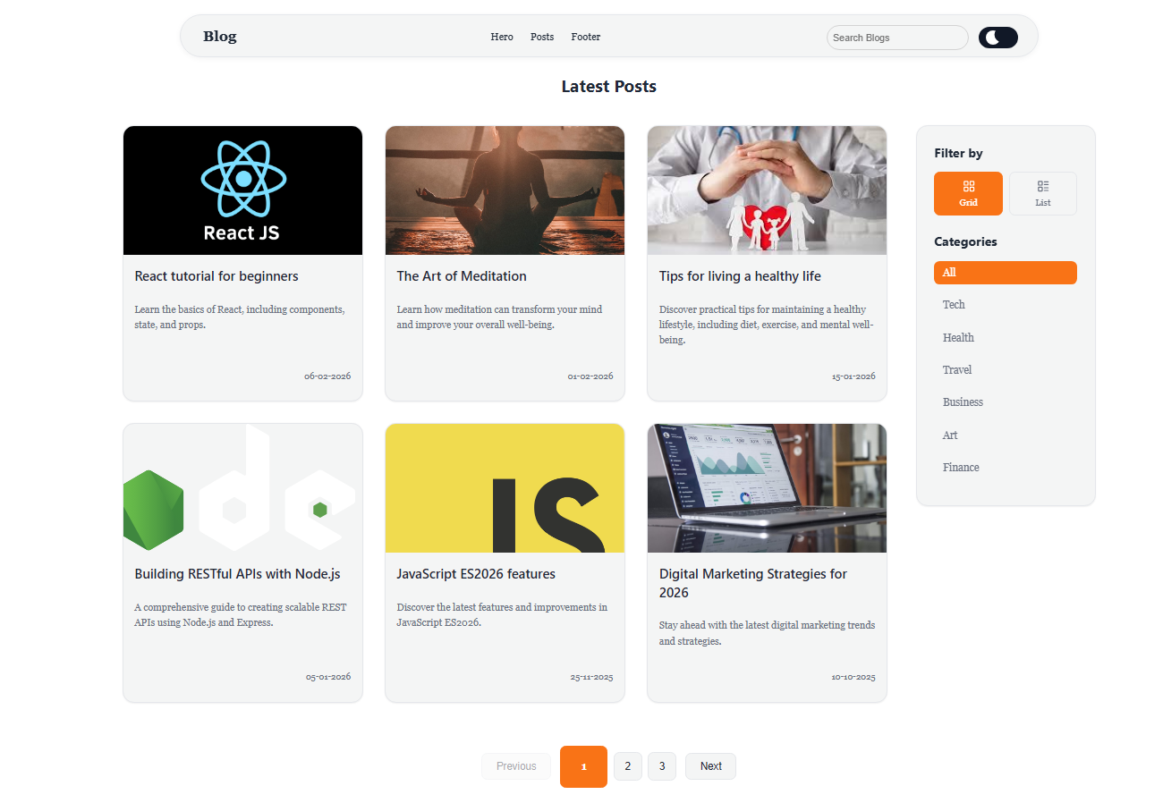 Personal Blog Project