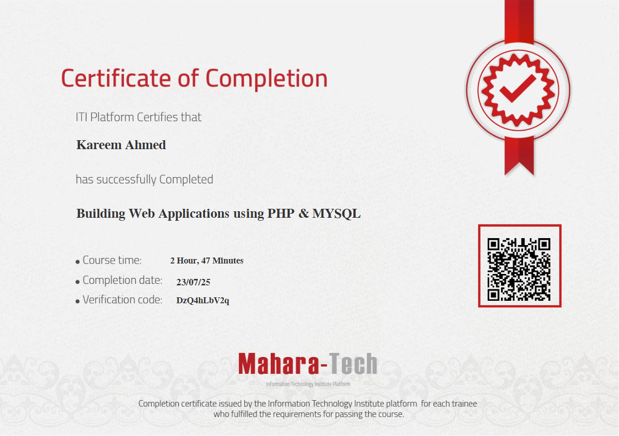 ITI Backend PHP-SQL